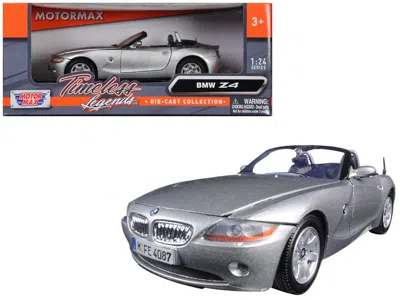 Motormax Bmw Z4 Silver 1/24 Diecast Model Car By  In Gray