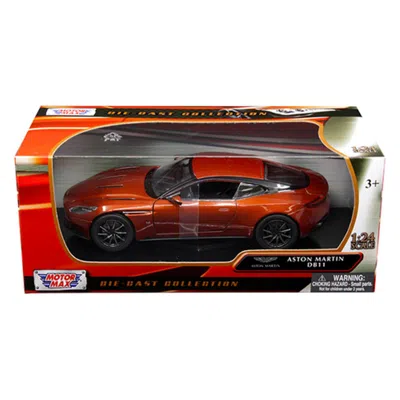 Motormax Db11 Copper 1-24 Diecast Model Car For Aston Martin, Orange