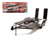 Motormax Diecast Tandem Car Trailer Black For 1/24 Scale Models By
