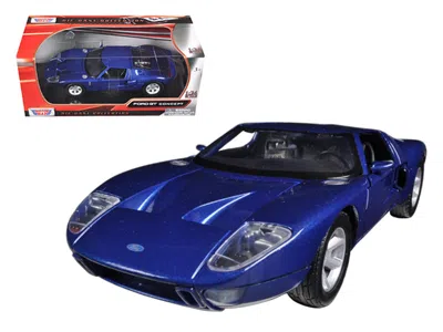 Motormax Ford Gt Blue 1/24 Diecast Car Model By