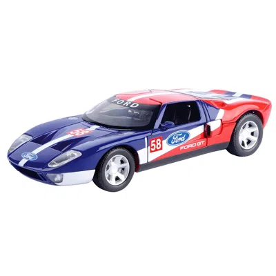 MOTORMAX FORD GT CONCEPT NO.58 BLUE & RED WITH WHITE STRIPES GT RACING SERIES 1-24 DIECAST MODEL CAR