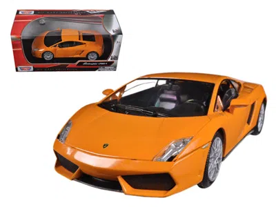 Motormax Lamborghini Gallardo Lp-560-4 Orange 1/24 Diecast Model Car By