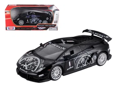 Motormax Lamborghini Gallardo Lp560-4 Super Trofeo Black 1/18 Diecast Model Car By