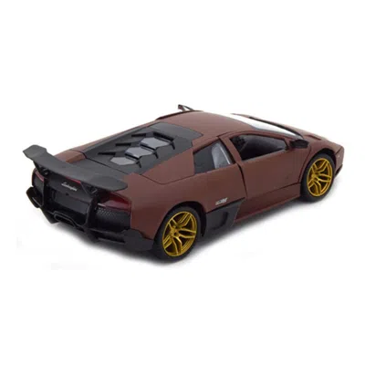 Motormax Lamborghini Murcielago Lp 670-4 Sv Matte Brown 1-24 Diecast Model Car