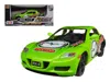 Motormax Mazda Rx-8 #5 Green "gt Racing" Series 1/24 Diecast Model Car By  In Green