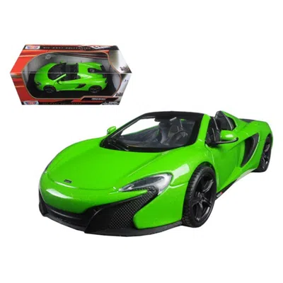 Motormax Mclaren 650s Spider Green 1-24 Diecast Model Car
