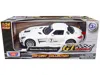Motormax Mercedes-benz Sls Amg Gt3 #7 White "gt Racing" Series 1/24 Diecast Model Car By