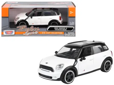 Motormax Mini Cooper S Countryman White 1/24 Diecast Car Model By