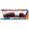 Motormax Mini Cooper S Countryman With Travel Trailer Black & Red City Classics Series 1-24 Scale Diecast Mod