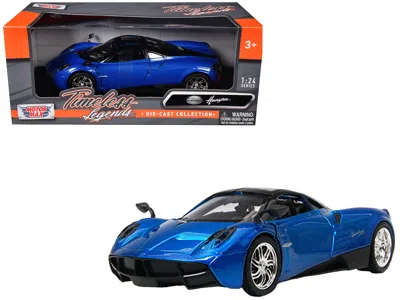 Motormax Pagani Huayra Blue 1/24 Diecast Model Car By
