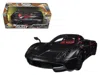 Motormax Pagani Huayra Matt Black With Red Interior 1/24 Diecast Model Car By