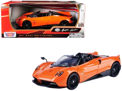 Motormax Pagani Huayra Roadster Orange 1/24 Diecast Model Car By