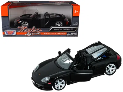 Motormax Porsche Carrera Gt Black 1/24 Diecast Car Model By