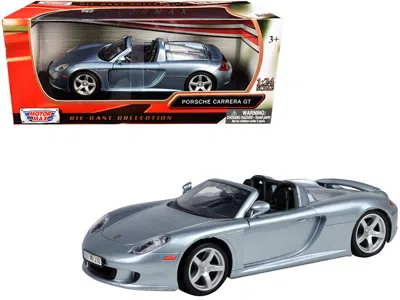 Motormax Porsche Carrera Gt Gray 1/24 Diecast Model Car By