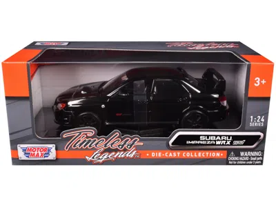 Motormax Subaru Impreza Wrx Sti Black 1/24 Diecast Model Car By