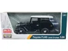 Motormax Toyota Fj40 Land Cruiser Black With White Top 1/24 Diecast Model Car By