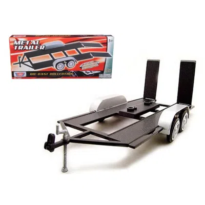 Motormax Trailer For 1-24 Scale Diecast Model Cars In Gray