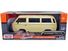 Motormax Volkswagen Type 2 (t3) Van Beige "timeless Legends" Series 1/24 Diecast Model Car By