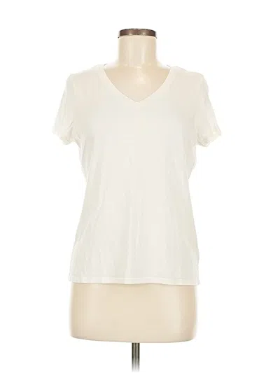 Pre-owned Mott & Bow Short Sleeve T-shirt In White