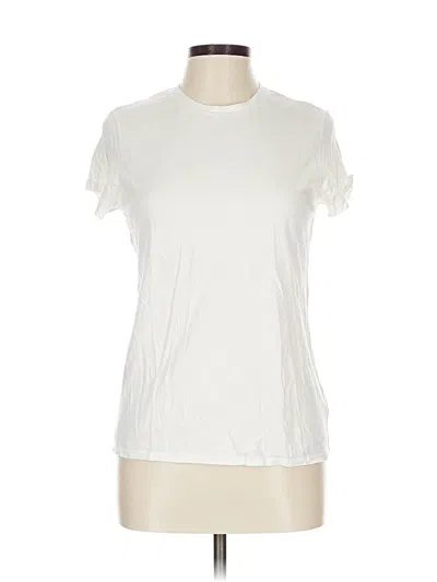 Pre-owned Mott & Bow Short Sleeve T-shirt In White