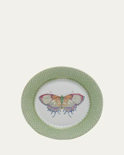Mottahedeh Apple Lace Dessert Plate With Butterfly Center