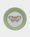 Mottahedeh Apple Lace Dessert Plate With Butterfly Center In Lt. Green