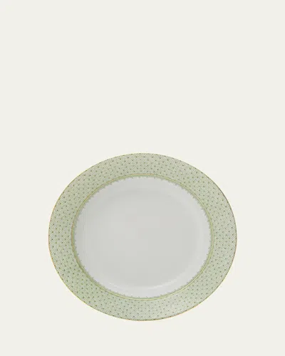 Mottahedeh Apple Lace Rim Soup Bowl In Green