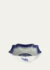 Mottahedeh Blue Canton Large Square Bowl In Blue