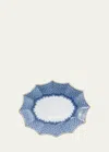 Mottahedeh Blue Lace 12-sided Lobed Small Tray In Blue