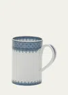 Mottahedeh Blue Lace Mug In Blue
