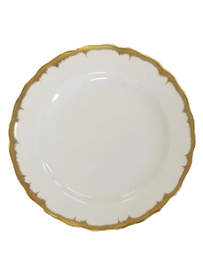 Mottahedeh Chelsea Feather Bread & Butter Plate In Gold