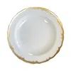 Mottahedeh Chelsea Feather Dessert Plate In White