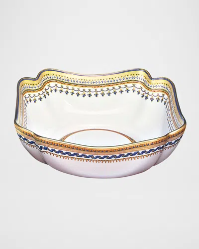 Mottahedeh Chinoise Blue Large Square Bowl