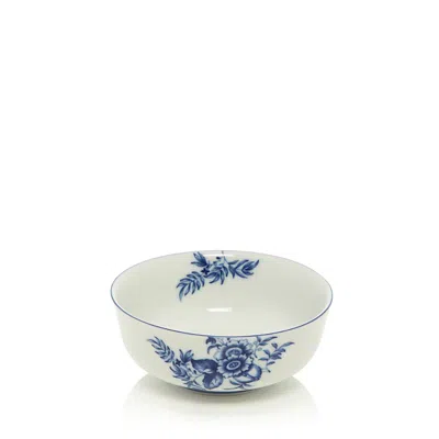 Mottahedeh Emmeline Dessert Bowl In Blue/wht
