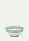 Mottahedeh Green Lace Round Serving Bowl In Green