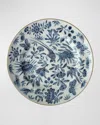 Mottahedeh Sacred Bird & Butterfly Blue Bread & Butter Plate In Blue
