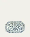 Mottahedeh Sacred Bird & Butterfly Blue Cookie Plate In Blu/wht