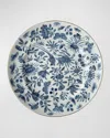 Mottahedeh Sacred Bird & Butterfly Blue Dessert Plate In Blue
