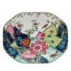 Mottahedeh Medium Tobacco Leaf Porcelain Octagonal Platter In Multi
