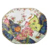Mottahedeh Tobacco Leaf 15" Platter In Multi
