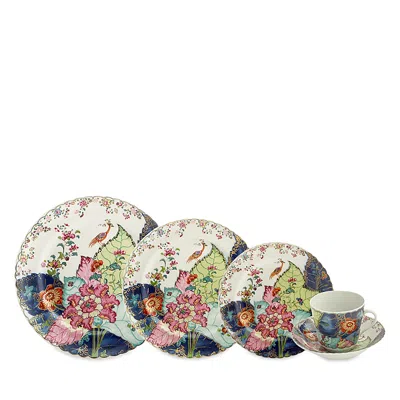 Mottahedeh Tobacco Leaf 5 Piece Place Setting In Multi