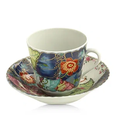 Mottahedeh Tobacco Leaf Cup & Saucer