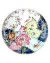 Mottahedeh Tobacco Leaf Dinner Plate In Black