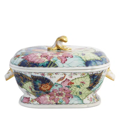 Mottahedeh Tobacco Leaf Tureen In Multi