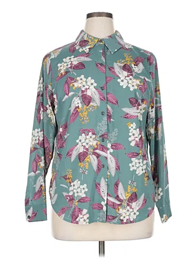 Pre-owned Motto Long Sleeve Blouse In Blue