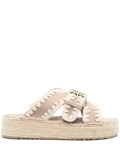 Mou Crossover Strapped Sandals