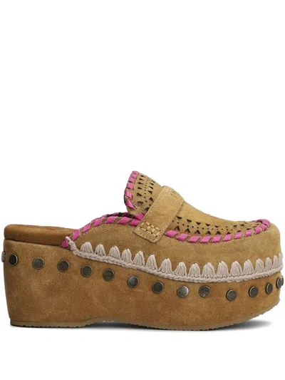 MOU 60MM SUEDE CLOGS