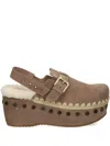 Mou 67mm Stud-embellished Mules In Multi