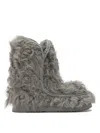 Mou Eskimo 18 Checkiang Fur Boots In Gray