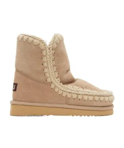 Mou Ankle Snow Boots In Nude